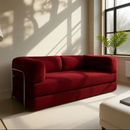 Sofá Cama Bloom Bouclé Linho - Expansão Automática